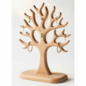 Side view of modern stylized tree with open branches